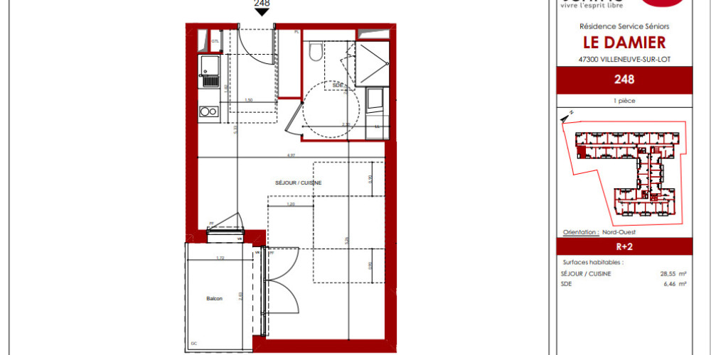 appartement à VILLENEUVE SUR LOT (47300)